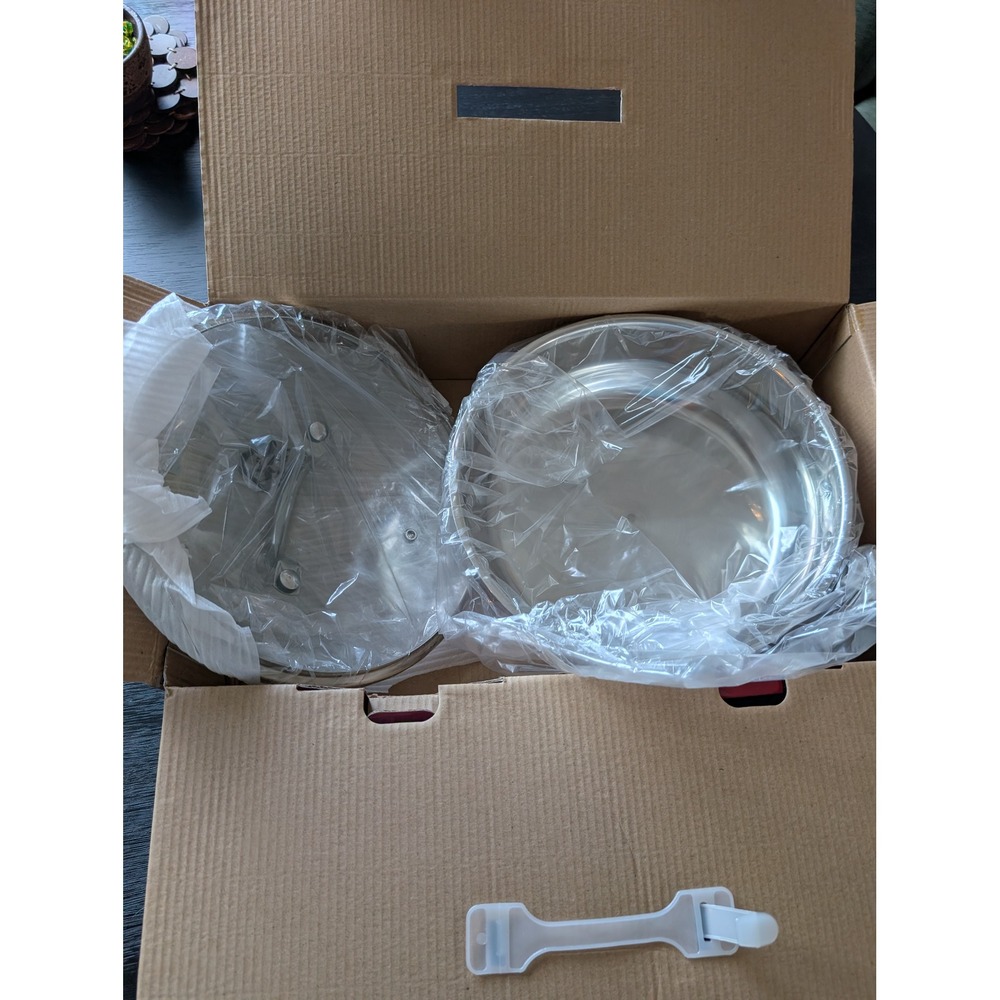 9.5 Inch Stainless Steel Chicken Fryer Pan With Lid NEW Parini Signature Series